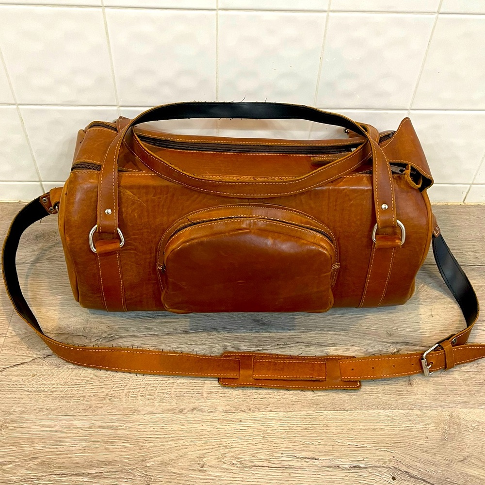 Hand Made Costa Rican All Leather Duffle Bag - Not Tecovas but similar!